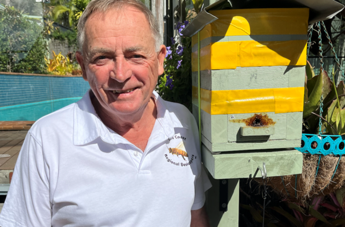 Drew Maywald, Secretary of the Gold Coast Regional Beekeepers